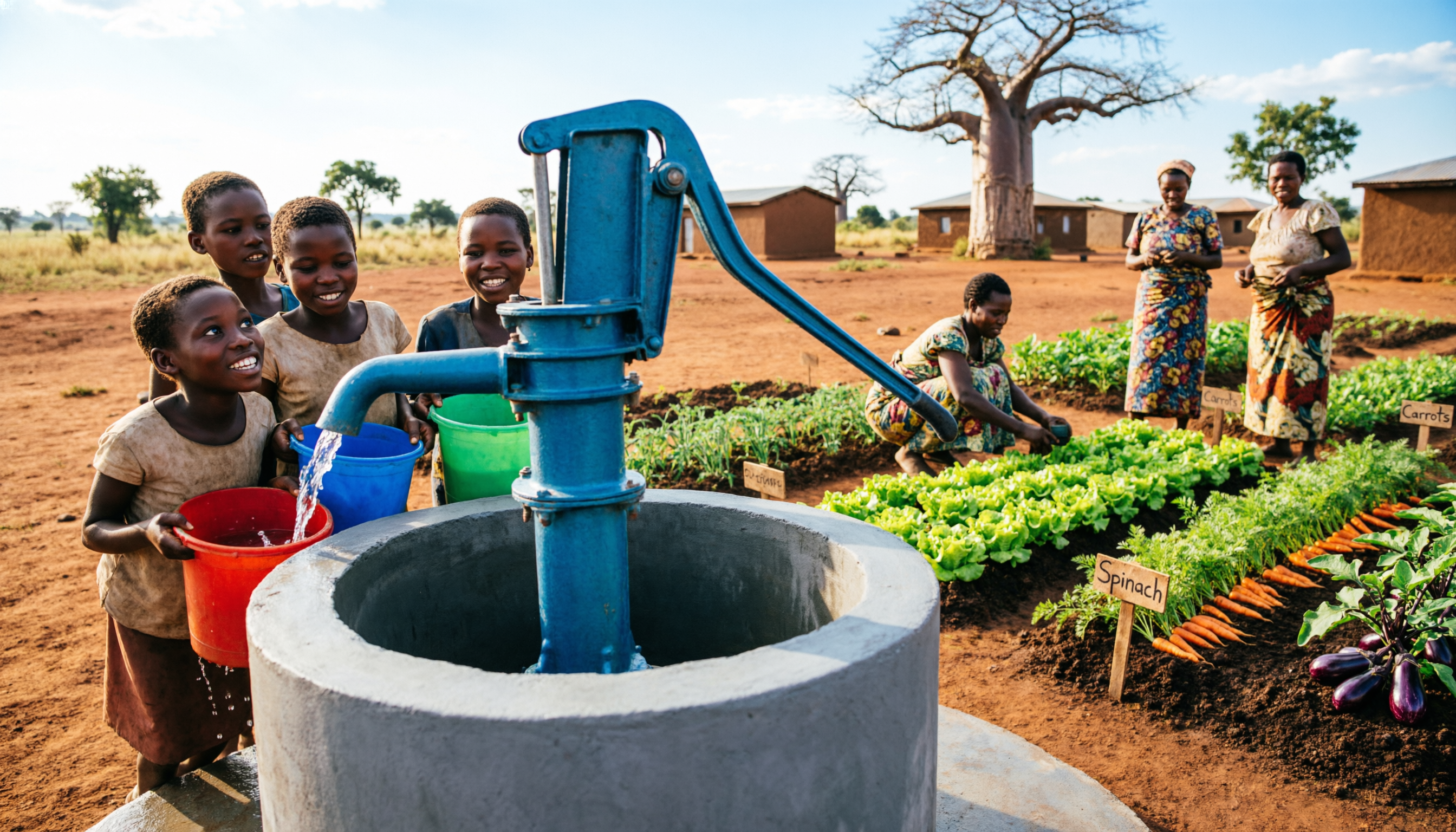 Community project success – clean water and gardens